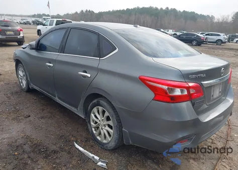 2018 Nissan Sentra Sv из США, поврежденный, VIN 3N1AB7AP4JY344072
